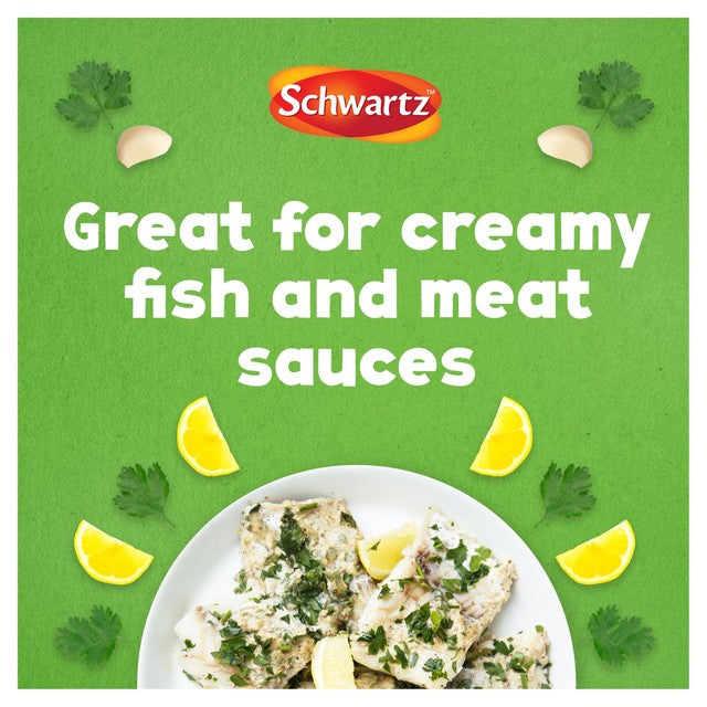 Schwartz flat leaf parsley dried herb 3g, imported from the UK
