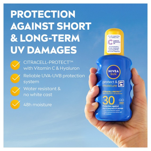 NIVEA SUN Protect & Moisture SPF 30 Sun Lotion Spray