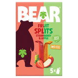Bear fruit bars strawberry and apple 5 x 20g - British product