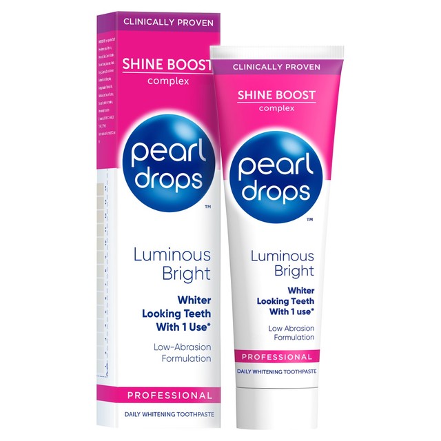 Pearl Drops Luminous Bright toothpaste 75ml, imported from the UK