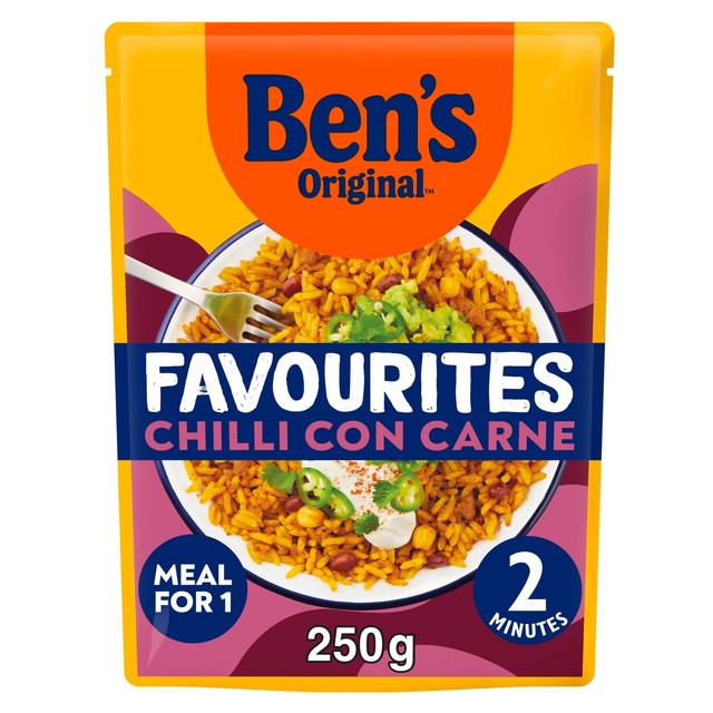 Ben's Original risotto ready meal Chilli con Carne 250g - British product