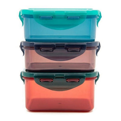 M&S LocknLock Eco Pakke med 3 Matoppbevaringsbokser 2 x 350 ml, 1 x 470 ml - Kjøp online hos McGrocer
