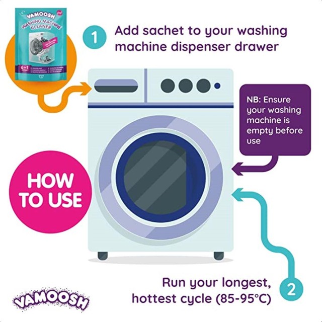 Vamoosh washing machine cleaner 175g (British brand)