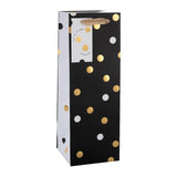 M&S black gold white spotted bottle bag 12x33.8cm - British product