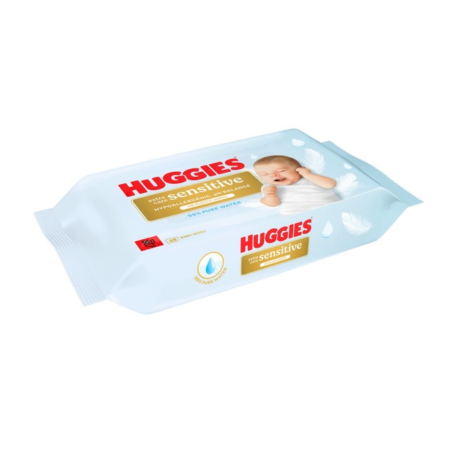 Huggies Sensitive baby wipes 48 Pack, UK version