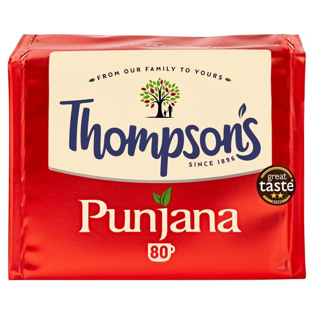 Punjana black tea bags 80 bags (British brand)