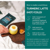 Green Origins Turmeric Latte Blend with Ginger and Cinnamon 100g, UK version