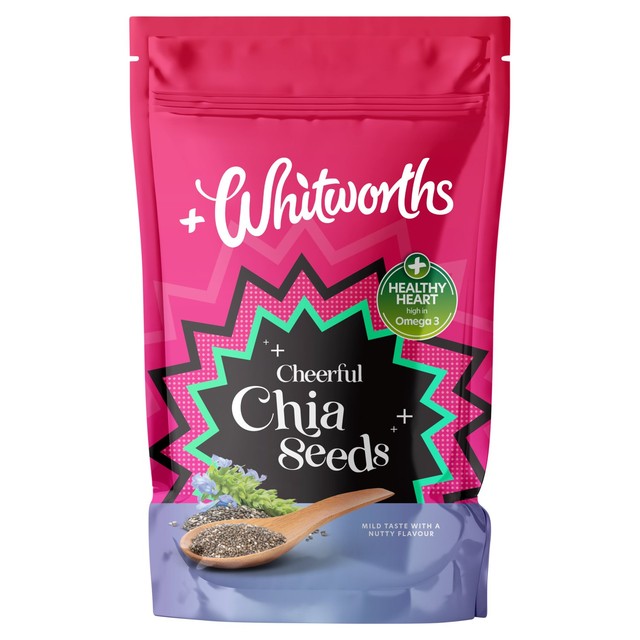 Whitworths Chia Seeds mild nutty flavour high in omega 3 (British brand)