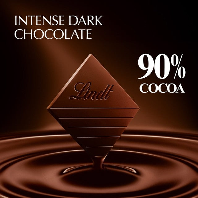 Lindt Excellence Intense Dark 90% Cocoa chocolate bar 100g, UK version