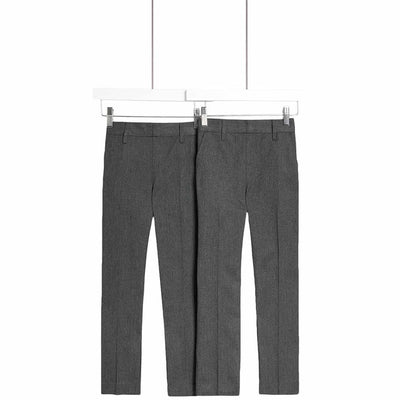 M&S M&S Pantalons d'école regular gris pour garçons 5-6 ans Lot de 2 - Acheter en ligne chez McGrocer