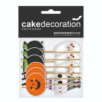 M&S Anniversary House Fun Halloween Cupcake Toppers Cake Topper Picks 12 per pack- Buy online at McGrocer