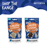 Rosewood Battersea Anti-Hairball Chicken Cushions cat treats, imported from the UK