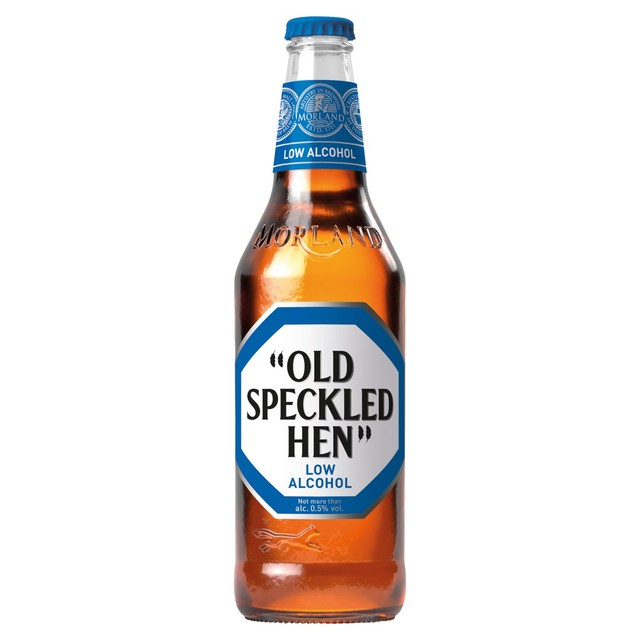 Old Speckled Hen Low Alcohol 0.5% Beer 500ml, imported from the UK