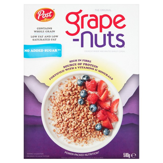 Grape-Nuts Crunchy Wheat and Malted Barley cereal 580g, UK version