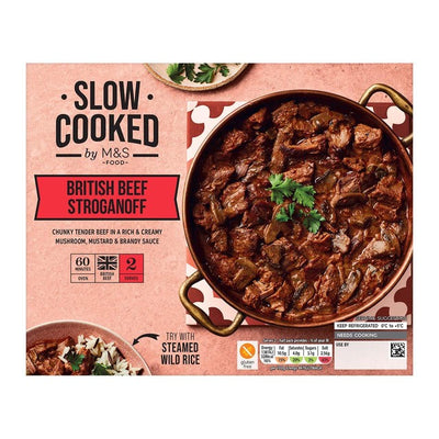 M&S M&S Langsam gegartes Rinder-Stroganoff Fertiggericht 618g - Online bei McGrocer kaufen