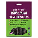 Feelwells venison sticks dog treats 100g - British product