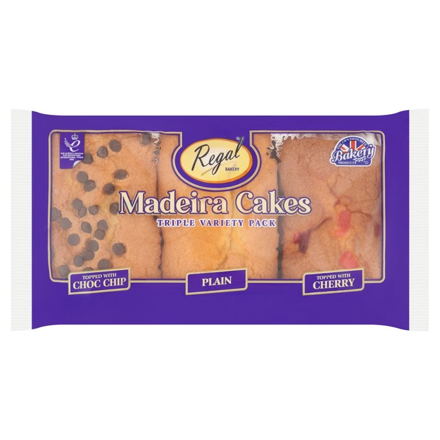 Regal Madeira cake variety pack 3 per pack, imported from the UK