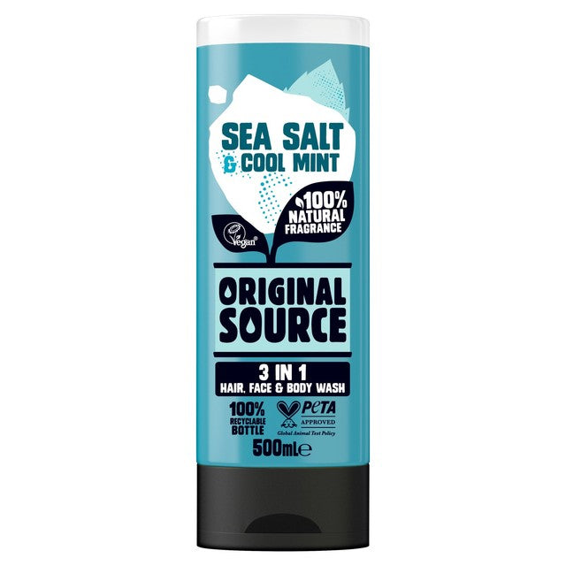 Original Source Sea Salt Body Wash 500ml, imported from the UK
