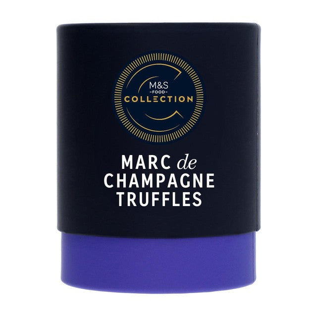 M&S Marc de Champagne chocolate truffles 125g, imported from the UK