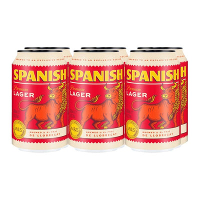 M&S M&S Spanish Premium Lager 6 x 330ml - اشترِ عبر الإنترنت من McGrocer