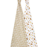 Aden+Anais cotton muslin swaddle blanket Tanzania 2 pack - British product