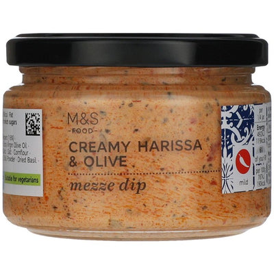 M&S M&S Creamy Harissa & Olive Mezze Dip 250g- Buy online at McGrocer