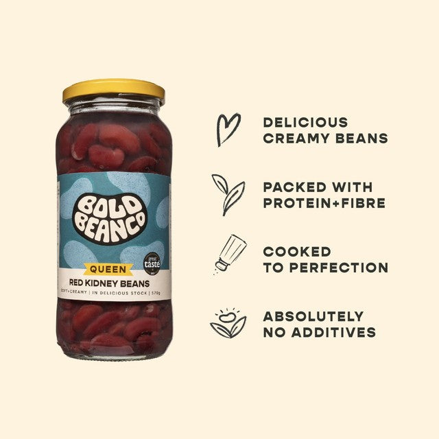 Bold Bean Co Queen Red Kidney Beans 570g - British product