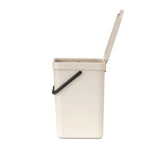Brabantia Sort & Go waste bin soft beige 12 litre - British product