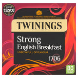 Twinings English Strong Breakfast tea bags 80 count (British brand)