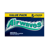 Wrigley's Airwaves menthol and eucalyptus sugar-free chewing gum 70g (British brand)
