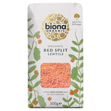 Biona Organic Red Split Lentils 500g - British product