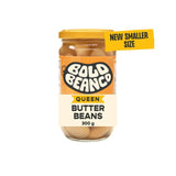 Bold Bean Co Queen butter beans 300g jar, imported from the UK