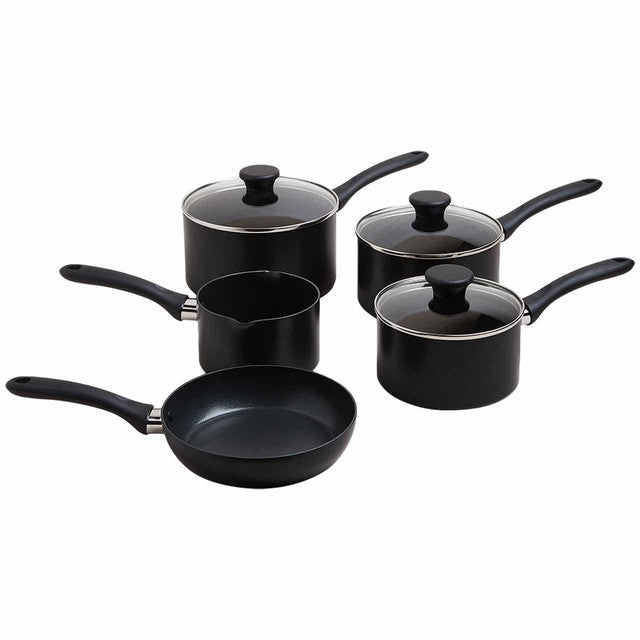 M&S 5-piece non-stick pan set, imported from the UK