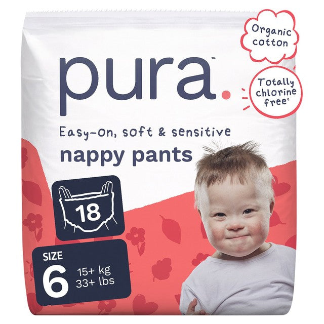 Pura nappy pants size 6, imported from the UK