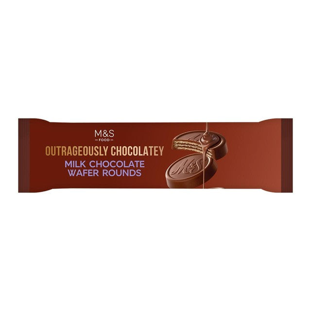 M&S chocolate wafer rounds Fairtrade cocoa, imported from the UK