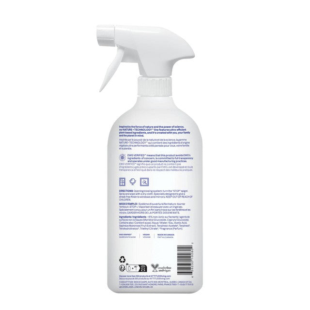Attitude Window & Mirror Cleaner Citrus Zest 800ml - British product