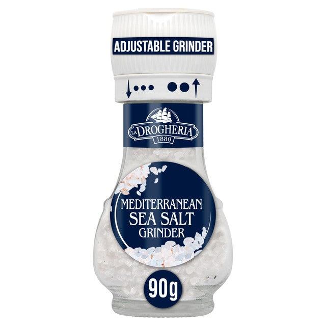 La Drogheria Mediterranean sea salt mill grinder 90g, UK version