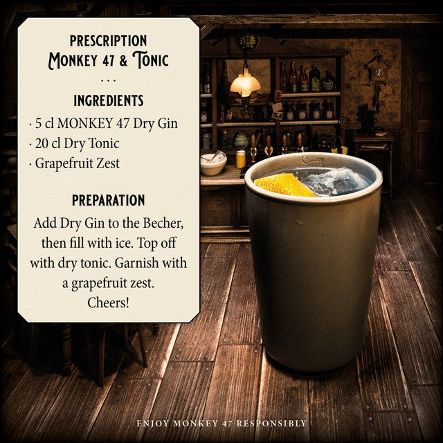 Monkey 47 Schwarzwald Dry Gin 50cl, imported from the UK