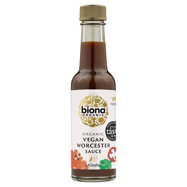 Biona Organic Worcester Sauce 140ml Glass Jar - British product
