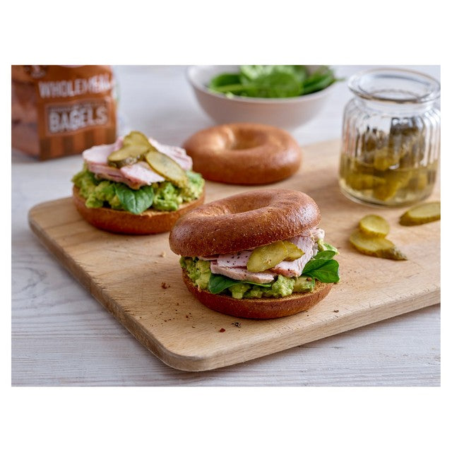 New York Bakery wholemeal bagels 5 pack, imported from the UK