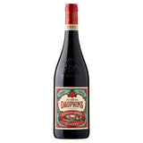 Les Dauphins Cotes du Rhone red wine 75cl, UK version