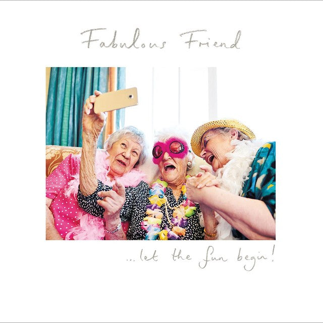 Woodmansterne Fabulous Friend Birthday Card 160mm - British product