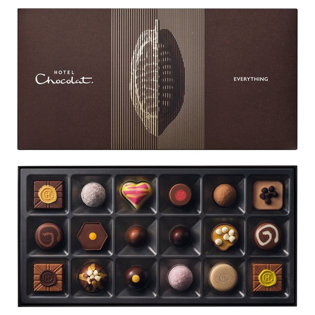 Hotel Chocolat Everything Chocolate Box assortment, UK version