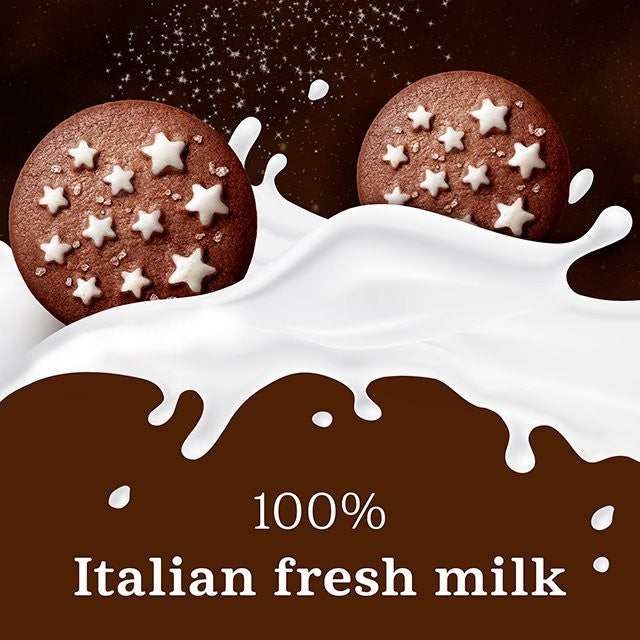 Barilla Pan Di Stelle chocolate biscuits 350g, imported from the UK
