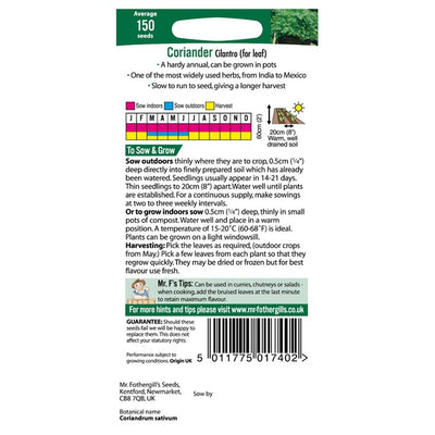 Mr Fothergill's Seeds Koriandersamen
