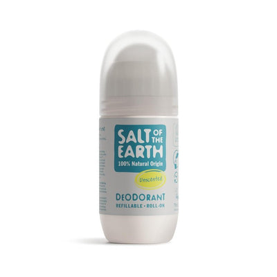 M&S Salt of the Earth Unscented Natural Deodorant Refillable Roll-on 75ml- Buy online at McGrocer
