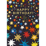 Abacus Birthday Stars card 17.8cm x 12.4cm - British product