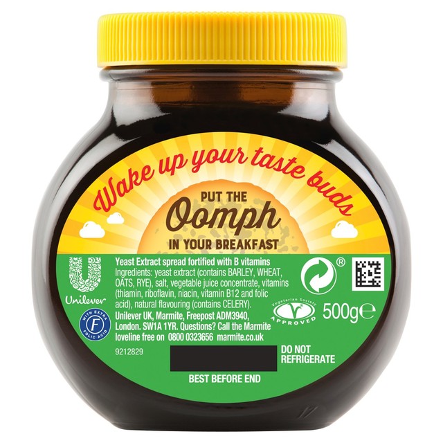 Marmite original yeast extract spread 500g (British brand)