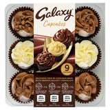 Galaxy 9PK Cupcakes chocolate sponge cakes, UK version