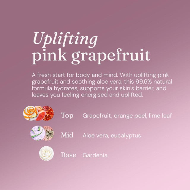 Miniml Body Wash and Bubble Bath Uplifting Pink Grapefruit (British brand)